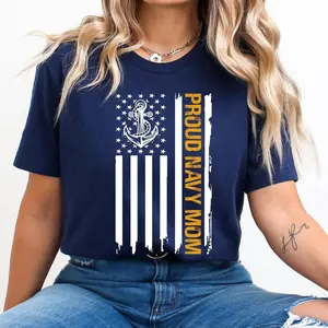 Navy Mom Gift for Navy Mom T-shirt for Proud Navy mom Shirt for her family Gift for family