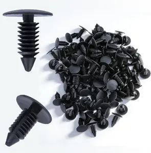 200 PCS Car Plastic Trim Boot Rivets Push Clip Fastener, 8mm Plastic Fender Clips Push Pins, Retainer Clips Automotive Fits for GM 1605396, 1595864 for Chrysler 6030441 for Ford 388577S, W705589-S300
