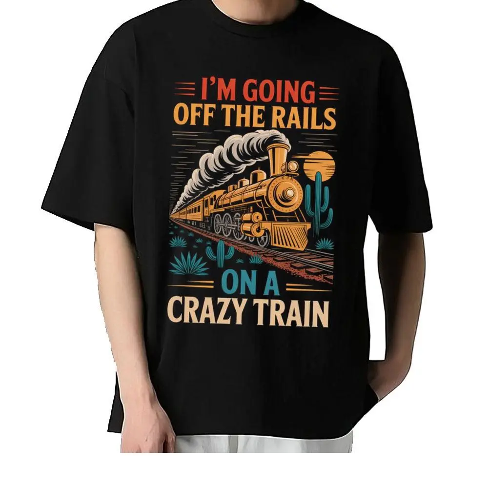 Crazy Train I'm Going Off The Rails Poster Retro Vintage Metalhead Fan Apparel