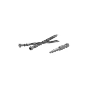 Fastenmaster 5000280 TrapEase 2.5 in. Torx TTAP Star Head Zinc Stainless Steel Composite Deck Screws - 1050 Per Box, Lava Rock