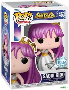 FUNKO POP! ANIME: Saint Seiya Athena Saori Kido Diamond Collection Glitter Figure 1463 Collectible Item for Fans