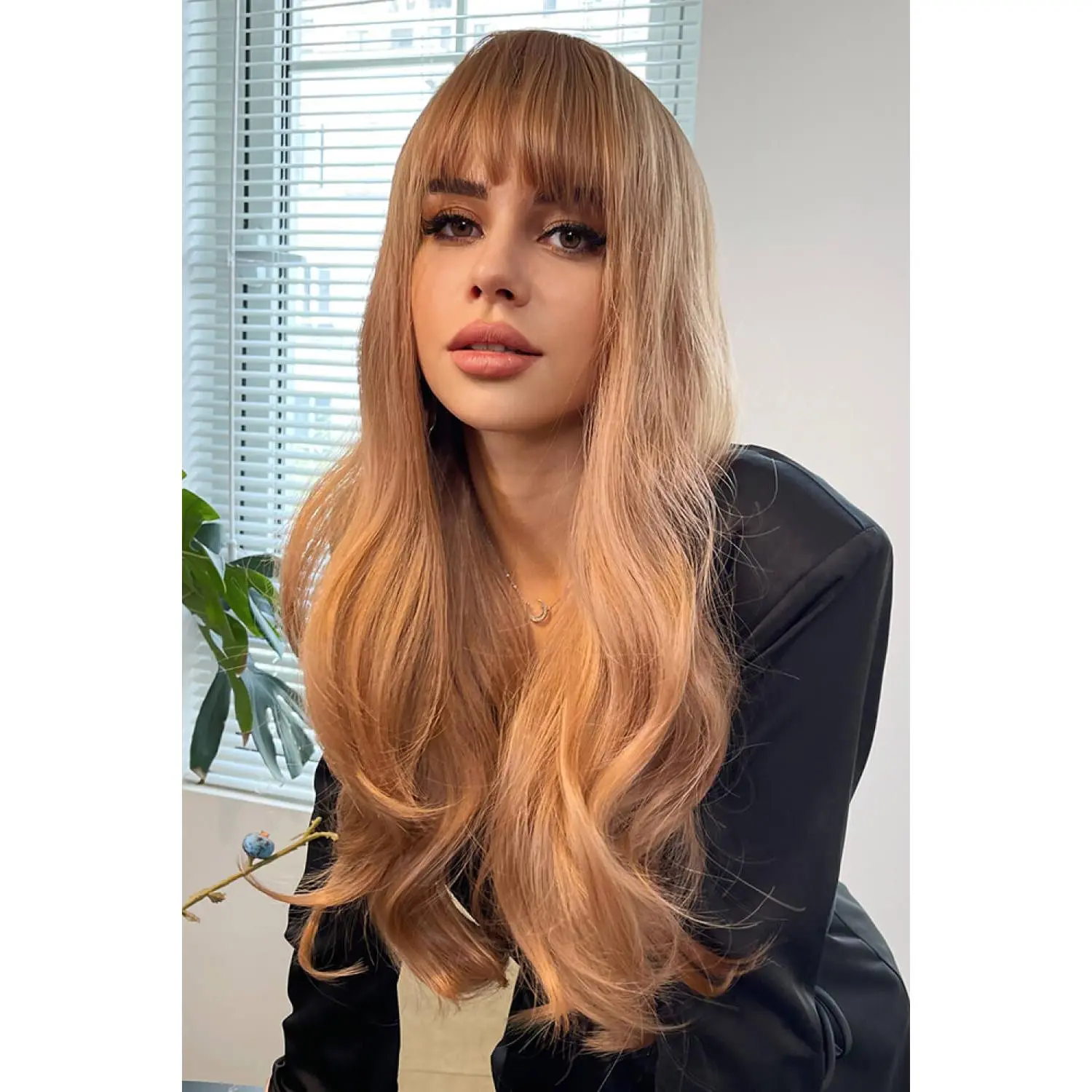 Natural Wave Full Machine Synthetic Wigs 26"
