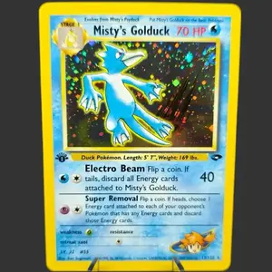 Misty’s Golduck 012/132 1ST EDITION with SWIRL- Gym Challenge (G2)