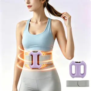 Deep Tissue Percussion Muscle Massager, Electric Dual-Ring Fascia Massager with Belt, 3 Modes & 5 Intensities, Handheld Full Body Fascia Massager Ring for Relaxation, Muscle Recovery & Workout Equipment
