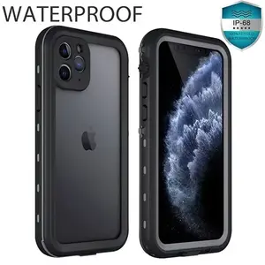 Full Sealed Clear IP68 Waterproof Case For iPhone 16  Pro Max 15 14 Plus 1312 11 XR Shockproof Cover with Screen Protector