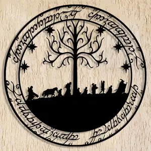 Lord Of The Rings Inspired Wall Decor, Metal Wall Art, Wall Decoration, Unique Artwork, Wall Hanging Decor for Home Living Room Bedroom, Home Decor Ideas, Poster