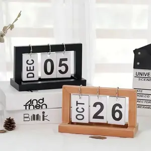 Wooden desk calendars, plastic desk calendars, flip calendars, wooden and plastic decorations for your room