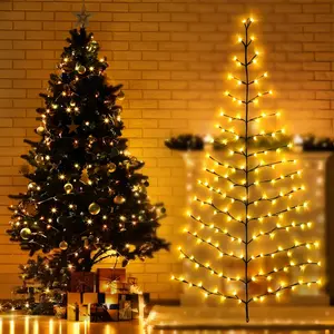 Christmas Tree Branch Lights, 8 Modes USB Powered, Indoor Atmosphere Decor, Perfect for Living Room, Camping, Parties & Holidays, Hanging Decoration, Led Star Light