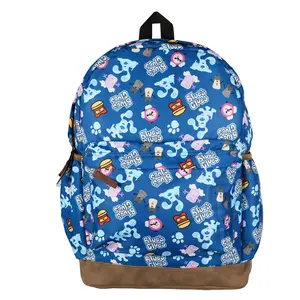 Nickelodeon Blue’s Clues Backpack All-Over Character Design 16" Book Bag Adjustable Shoulder Straps