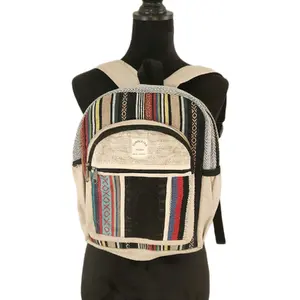 Handmade boho mini backpack