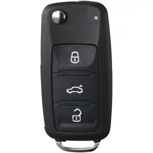 3 Buttons Key Shell Key Fob Case Key Fob Cover for VW Beetle for Caddy for Jetta 2011-2013,5K0-837-202
