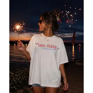 Comfort Colors Two Fiddy Shirt | Funny America 250 Tee | Patriotic Usa Graphic T Shirt | Red White Blue Fourth Of July Shirt, Unisex Fitted Short Sleeve Tee, Casual Clothing