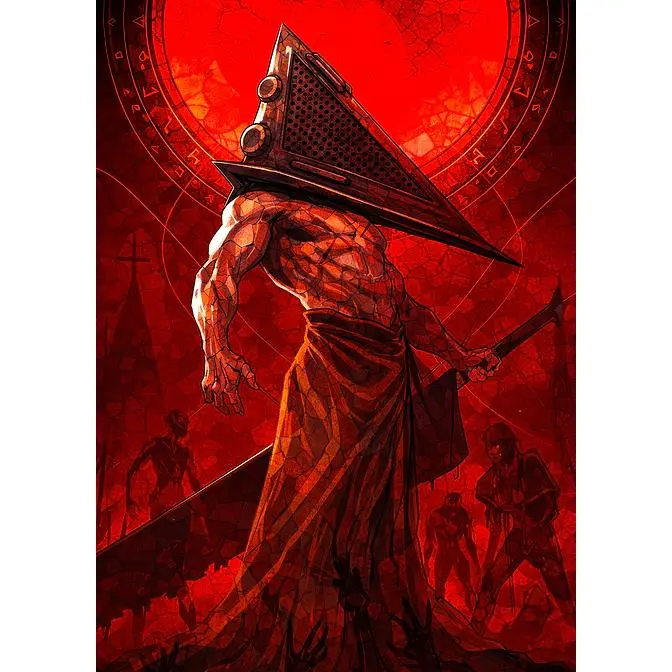 Pyramid Head with Great Knife' Poster, picture, metal print … H1