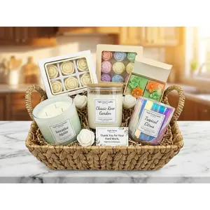 Stress Relief Candle Trio – Corporate Edition | Employee Gift Set