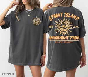 Comfort Colors® Spooky Island Shirt, Halloween Nostalgia, Retro Halloween, Scooby Doo Shirt, Halloween Shirt, Baggy Shirt, Summerween Shirt