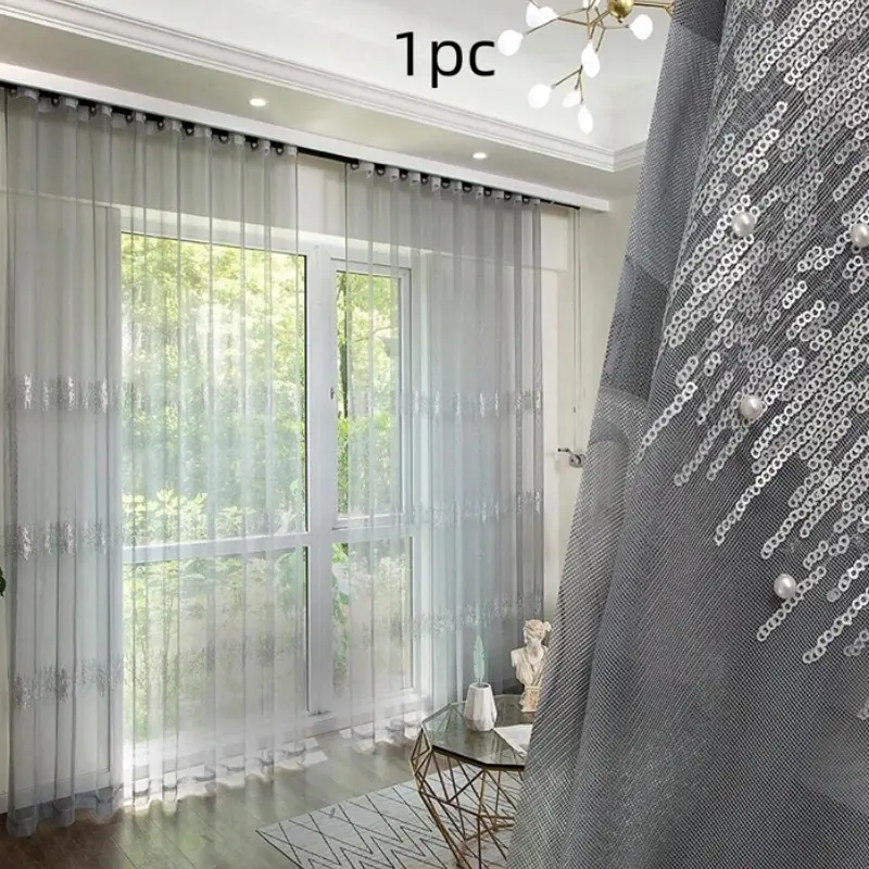 Luxury Rhinestone Decor Curtain, 1 Count Exquisite Elegant Curtain, Home Decor for Living Room Bedroom Balcony, Room Divider Curtain, Home Decoration Curtain, Beaded Curtain, Bead Curtains