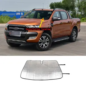 For 2015-2024 Ford Ranger car front windshield full-window glass sunscreen sunshade car interior accessories set