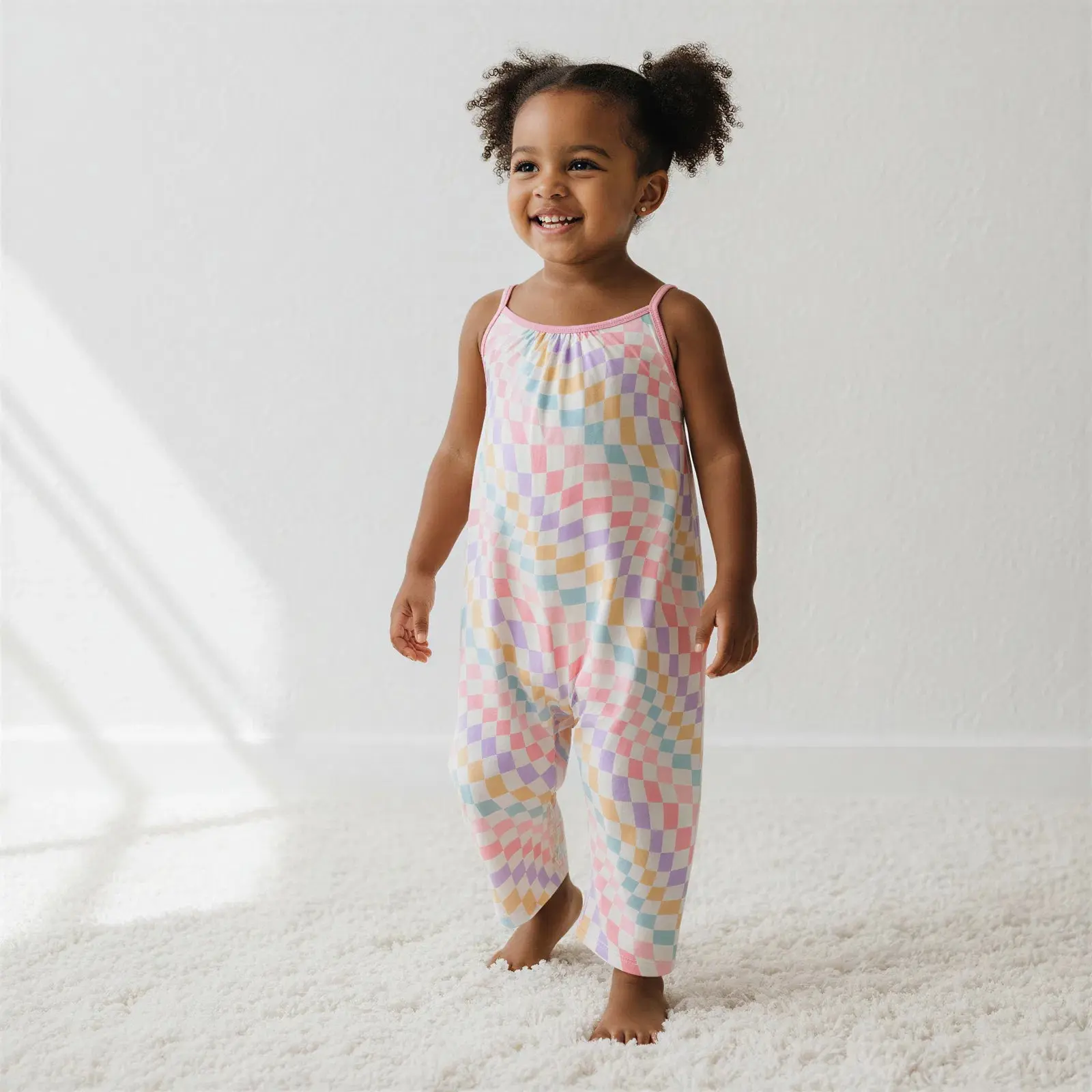 Pastel Checks Jumpsuit