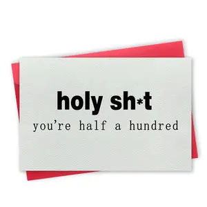 Funny Housewarming Card Gift Ideas for Friends, Unique New Home Card for BFF Coworkers Relative Neighbors New Home Owner, Perfect House Gifts Card for Women Men, Congrats on Your New Hizzle New Apartment Gift, Blank Inside, Smooth Paper, Write Message