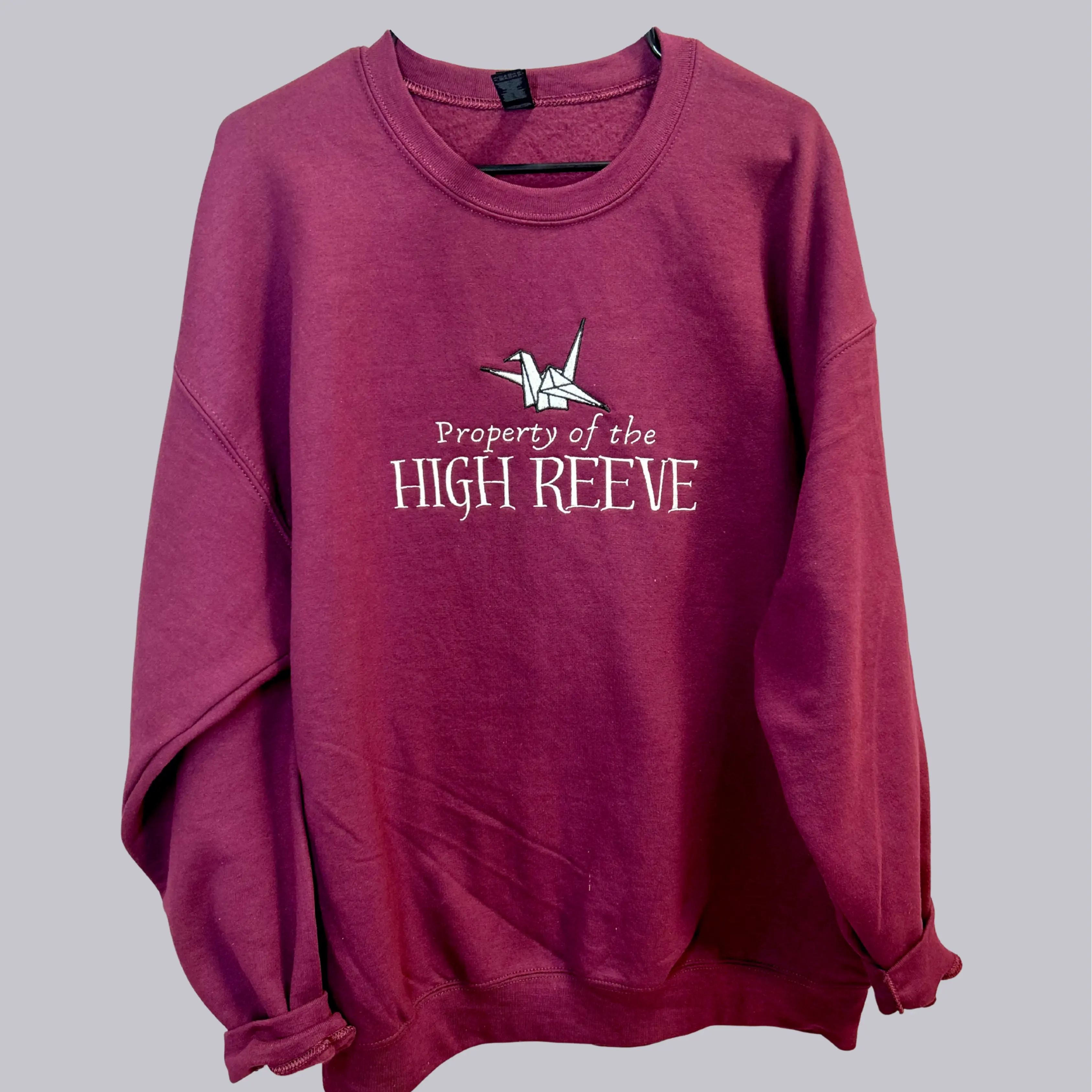High Reeve Sweatshirt Embroidered Manacled Design Unisex Fit Casual Wear for Booktok Fans