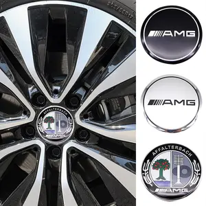 4pcs Car Wheel Center Caps, Amg a B C E G Cla C63 C63s E53 Gt Slk W176, Custom Fit Hubcaps, Sporty Vehicle Accessories