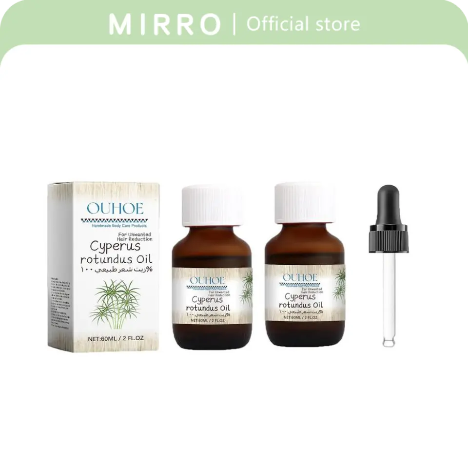 (2pcs)Cyperus Rotundus Oil with Dropper, Cyperus Rotundus Oil for Hair Removal, Reducing Body Hair Growth,  gentle care, hair removal care oils