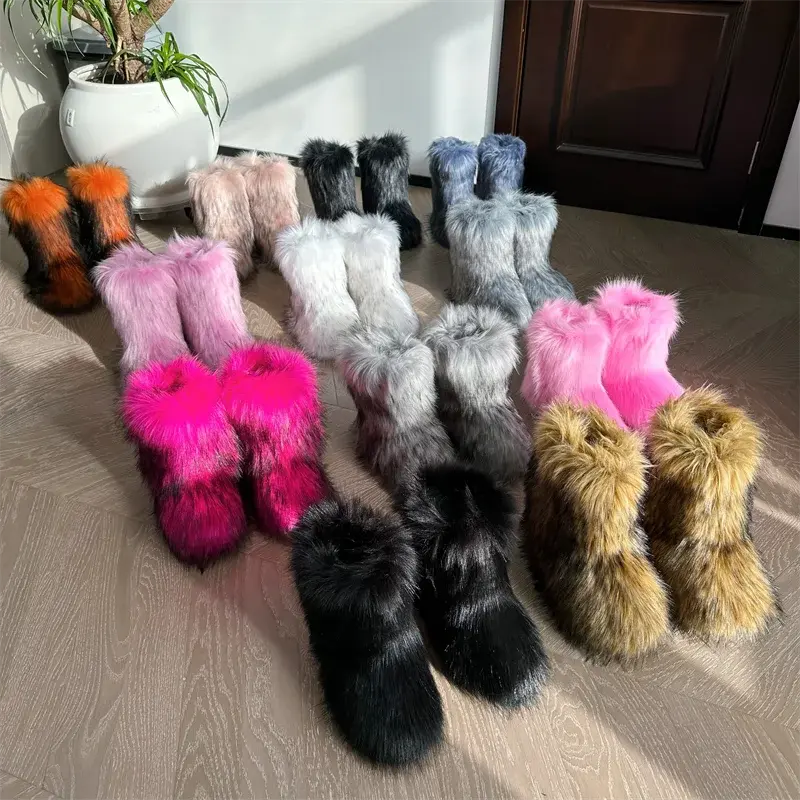 Faux fur Boots