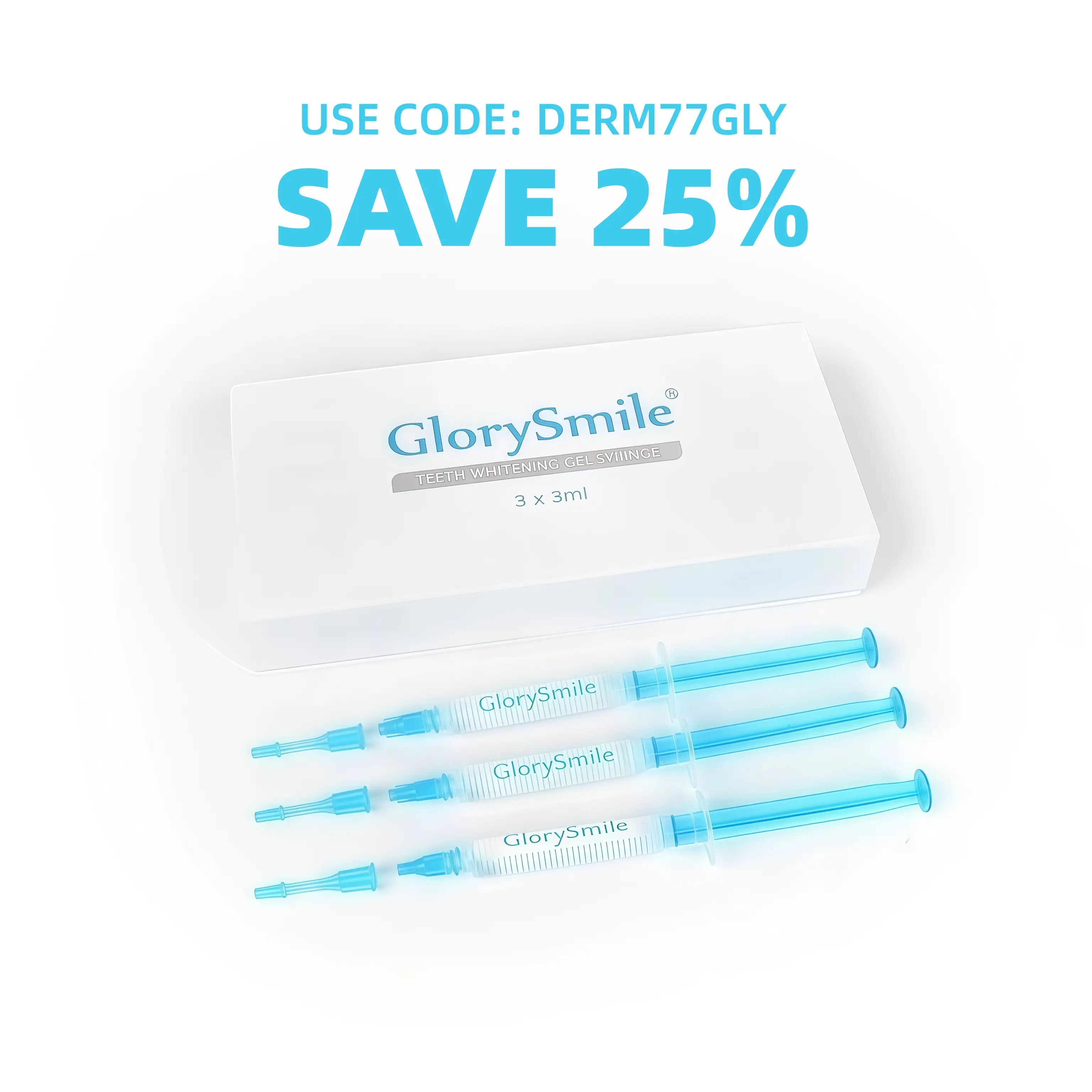 Glorious Smile Professional 35% Active Ingredient Whitening Gel Compact - Non-irritating - Compatible with LED Whitening Set - Oral Care Product - Rapid Whitening Gel