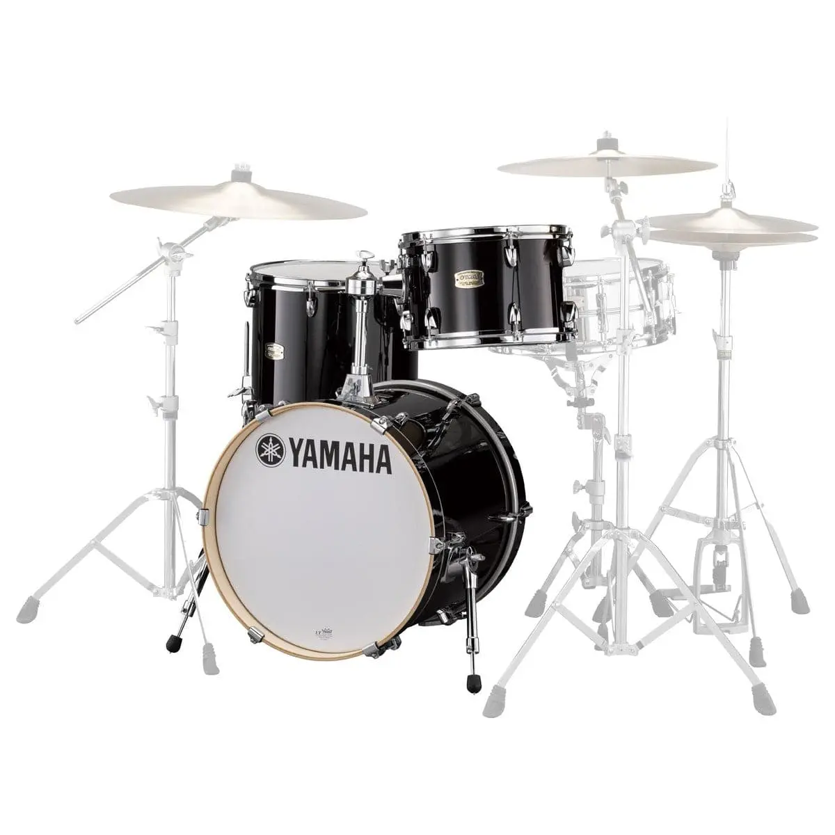 Yamaha Stage Custom Birch 3pc Jazz Drum Set Raven Black