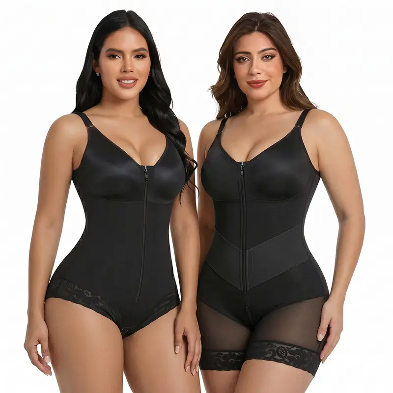 YIANNA #Livestream 2 Piece Shapewear Moldeadoras Faja for Women Tummy Control with Zipper Closure