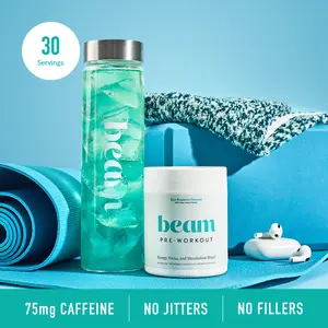 Beam Pre-Workout — 20 Servings for Energy, Focus & Endurance (Blue Raspberry Flavor)