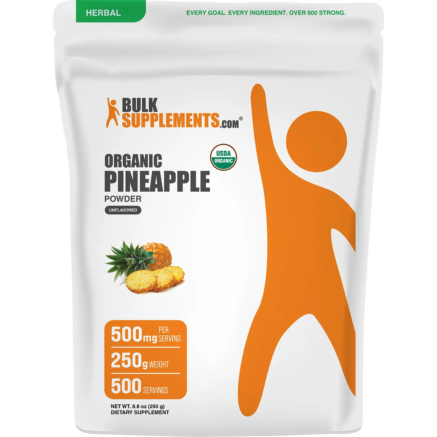 BulkSupplements - Organic Pineapple Powder - 500g - Antioxidant - Digestive Support - 500mg per Serving BulkSupplements - Organic Pineapple Powder - 500g - Antioxidant - Digestive Support - 500mg per Serving