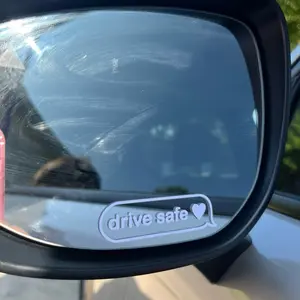 Drive Safe Text Bubble Mini Vinyl Car Decal 3 Inches