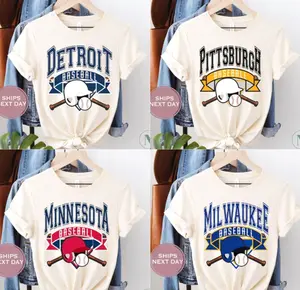 Vintage All Team Baseball T-Shirt, Bold Team Inspired Graphic Tee, Retro Casual Top, Classic Sportswear Look, Great Gift For Baseball Lovers T5XXI