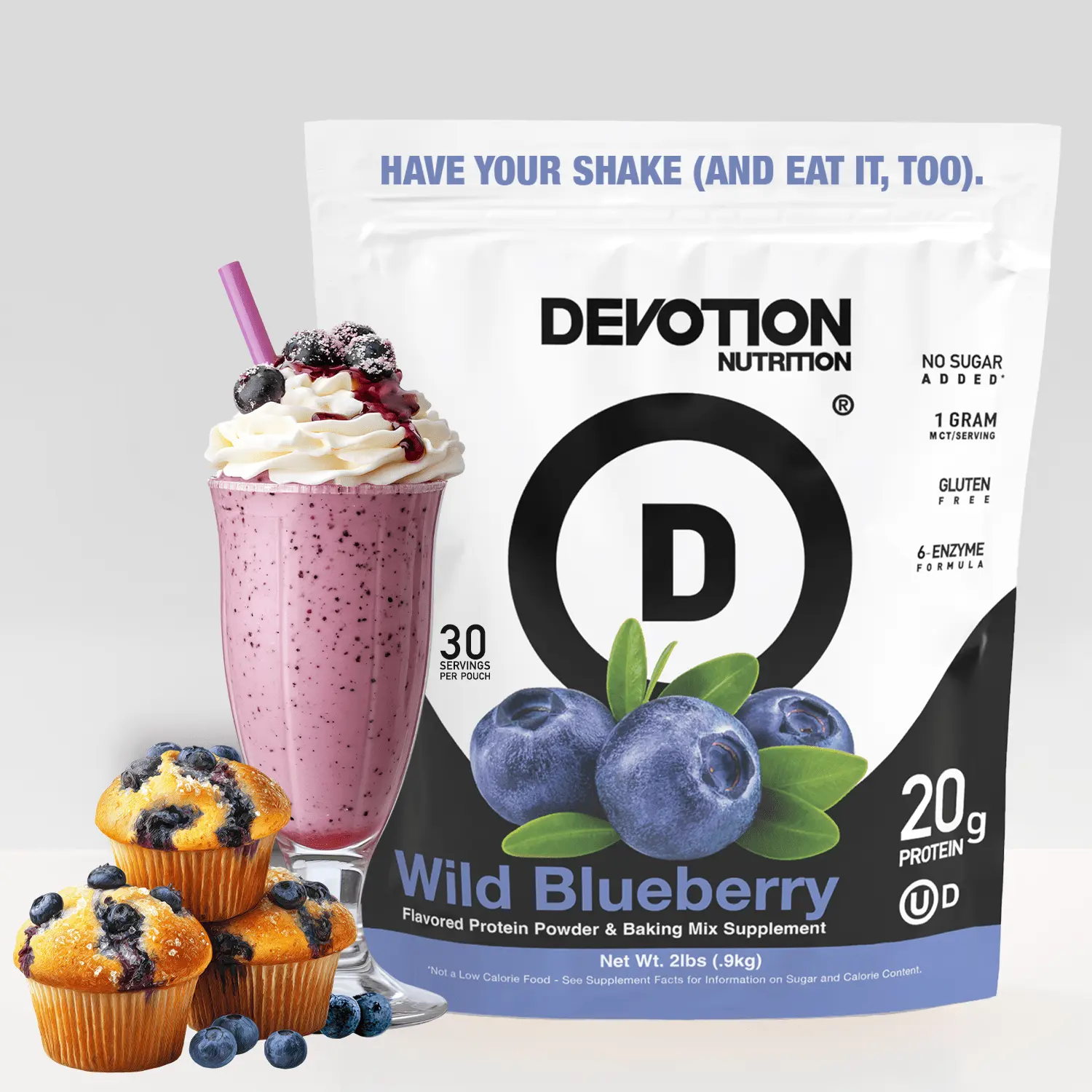 Devotion Nutrition Wild Blueberry Protein Powder 2lb – 20g Clean Protein, Zero Added Sugar, Low Carb & Gluten-Free (2lb) Devotion Nutrition Wild Blueberry Protein Powder 2lb – 20g Clean Protein, Zero Added Sugar, Low Carb & Gluten-Free (2lb)