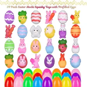 24PCS Mini Mochi Squishy Toys – Kawaii Fidget Stress Relief Sensory Toys, Desk Pets for Kids, Party Favors, Goodie Bag Stuffers & Birthday Gifts