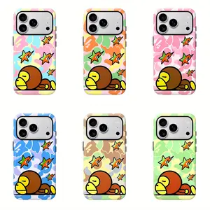 Bape Ape Baby Milo  Protective Camo Streetwear Phone  Protective Cover for iPhone 12 13 14 15 16 17 Pro Max