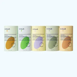 24Hr Protection Deodorant, Aluminum-Free, No White Marks, Paraben-Free, Plastic-Free Paper Tube, HiBAR, 2.25oz