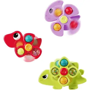 3PCS Dinosaur Suction Cup Toys for 1 Year Old Boys Girls |   Sensory Baby Bath Toys for Toddlers 1-3 |   Infant Travel & Window Toys |   BirthdayBest-selling accessories