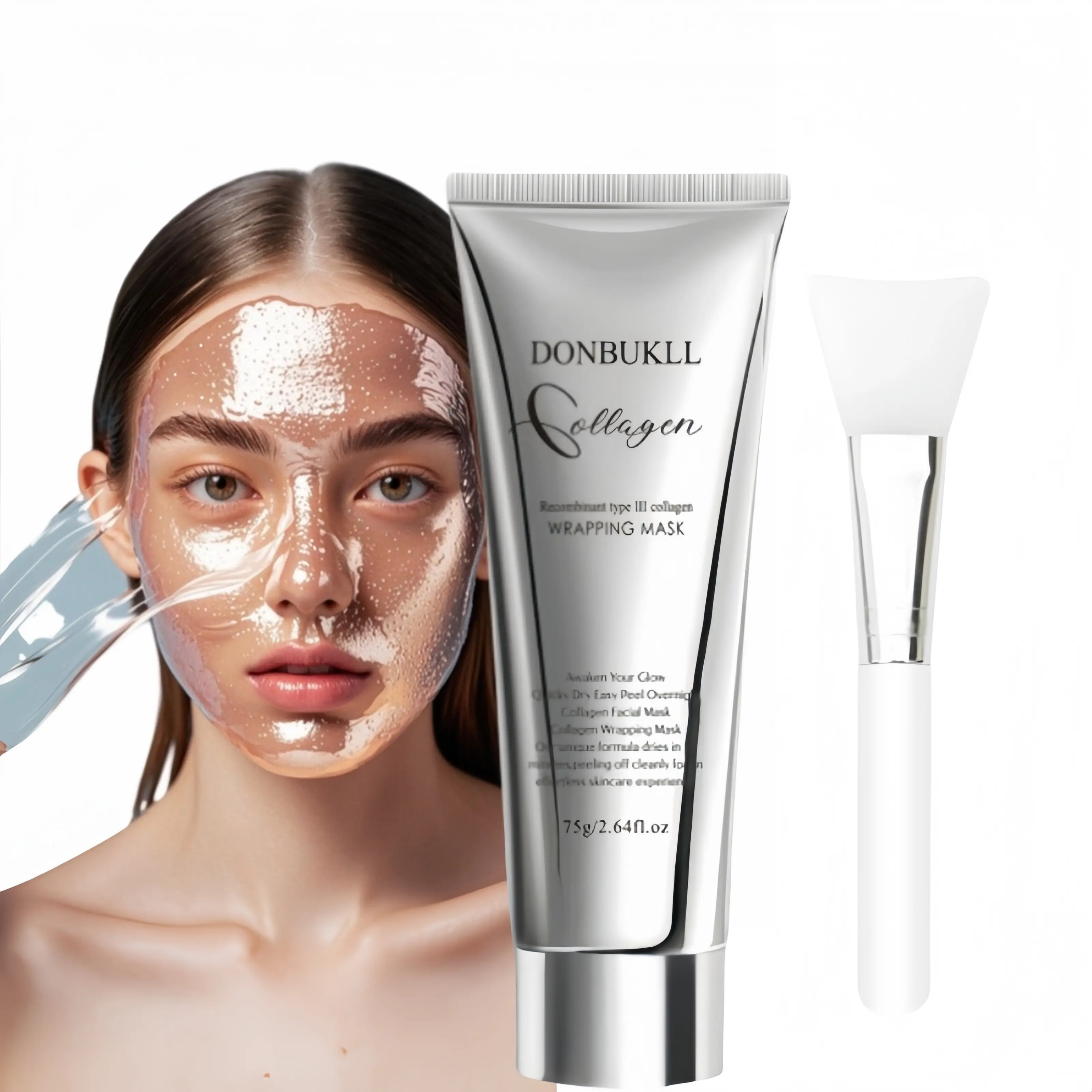 DONBUKLL Collagen Night Wrapping Mask GLOW!  Skin Repair Comfort soothing   collagen face mask   mascarillas para la cara Hydrate Cream Moisturizer
