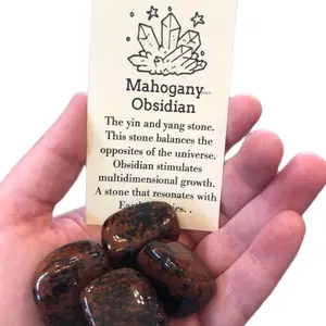 Mahogany Obsidian Tumble Stone for Multidimensional Growth - Yin and Yang Stone