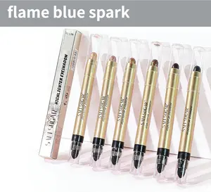 6-Color Double-Headed Eyeshadow Highlight Sticks Shimmer Creamy for Effortless Eye Makeup Touch-Ups Multifunctional & Portable