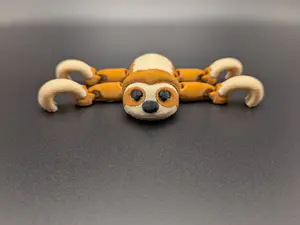 🦥 Sloth Fidget Buddy – Cute 3D Printed Articulated Toy