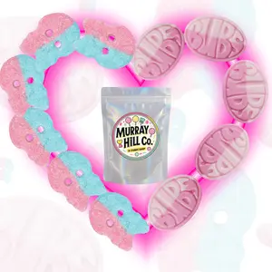 Murray Hill Co. Valentine's Day Swedish Candy Mix - Bubs Sour Dizzy Skulls & Strawberry Pomegranate Ovals - Sweet & Sour Chewy Gummy Snack - Limited Edition Vegan Friendly - 4 oz & 8 oz Sizes