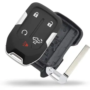 Fob Shell, Replacement  Remote  Case Cover 5 Buttons for 2019-2024 GMC Sierra Chevy Silverado HYQ1EA HYQ1ES