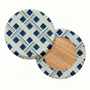 2/4/6/8PCS striped digital printing pattern universal elastic round stool cover for all seasons, elastic, suitable for bar chair covers, outdoor chairs, small round cushion covers, restaurants, cafes, etc