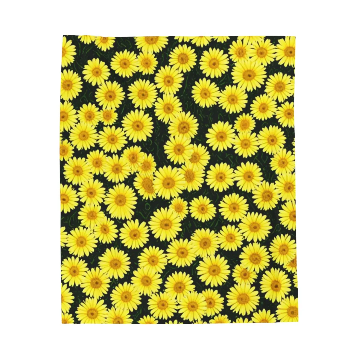 Ethiopian 2017 Flower Blanket lap blanket throw new blankets soft plush yellow warm movie night