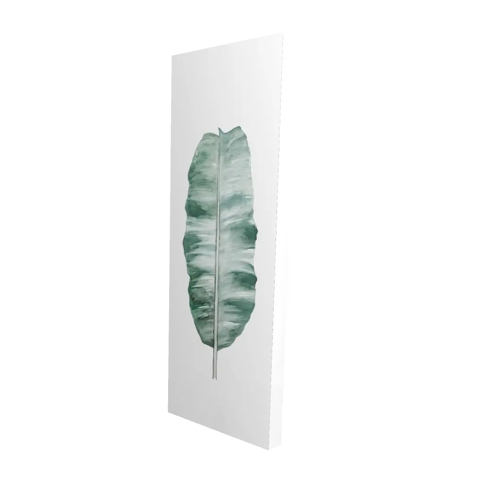 Begin Home Decor 2080-4816-FL308 16 x 48 in. Banana Leaf Botanical Canvas - Bedroom Floral Home Decor