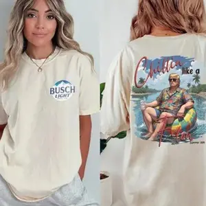 Cotton 2 Sides Shirt for Men Full Sizes - Truum Arrest This Funny T-Shirt 2024 Elections in Full Colors - Top Menswear