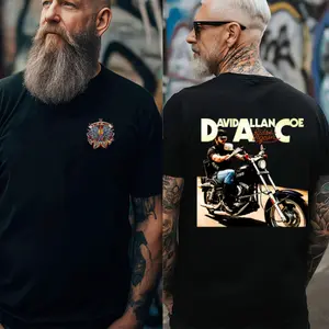 David Allan Coe V3 Shirt, Graphic Tee, Unisex Fashion, Full Color, Full Size, For Men, For Women